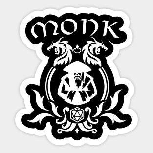 Dnd Monk Class Symbol Print Sticker